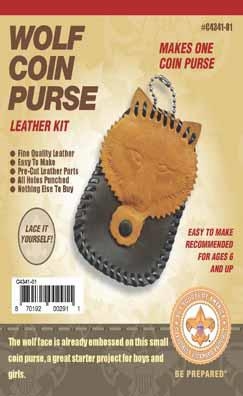 BSA WOLF COIN PURSE KIT