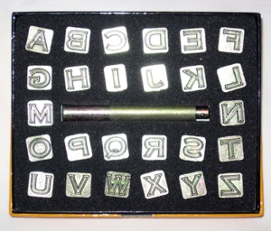 1/2" BLOCK ALPHA STAMPING SET